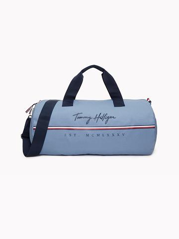 Férfi Tommy Hilfiger Signature Duffle Táska Kék | HU 1486RVD